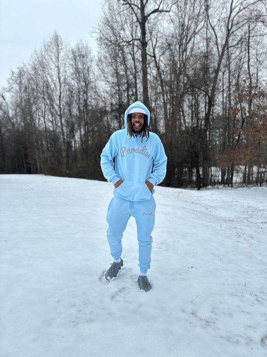 PARADISE “Mental Health” Sweatsuit Icy Blue